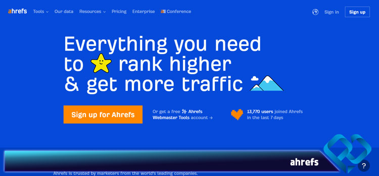 ahrefs برای بررسی دامین آتوریتی