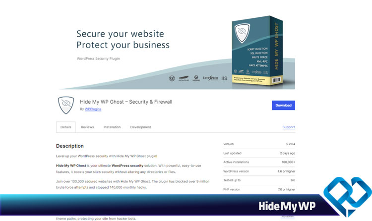 افزونه Hide My WP برای تغییر آدرس ادمین وردپرس