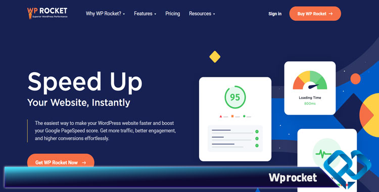 افزونه افزایش سرعت سایت وردپرسی افزونه WP Rocket