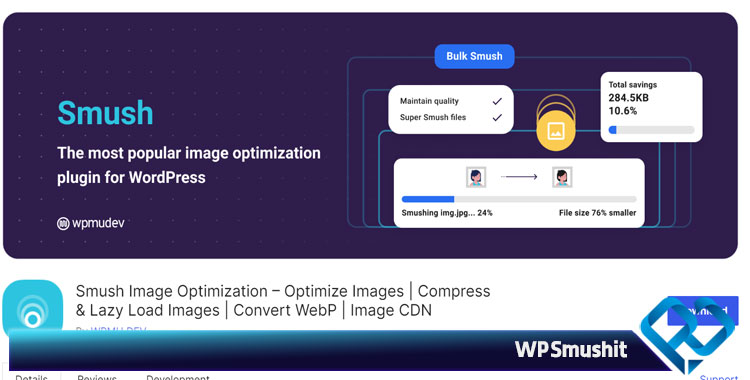 افزونه بالا بردن سرعت سایت وردپرس WP Smushit