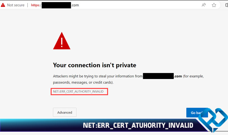 خطای your connection is not private