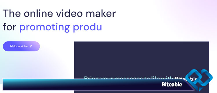 ساخت فیلم با هوش مصنوعی Biteable