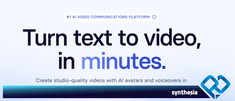 سایت تبدیل متن به ویدیو synthesia
