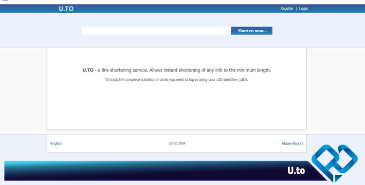 سایت کوتاه کننده لینک U.to